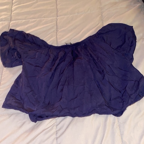 Navy blue crop top - Picture 4 of 4